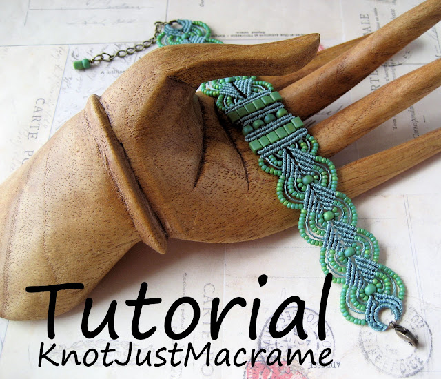 Micro macrame bracelet tutorial by Sherri Stokey of Knot Just Macrame
