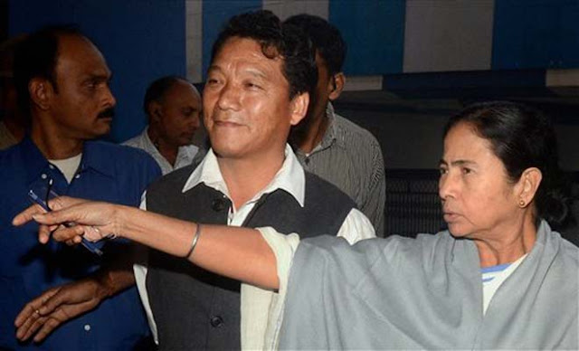Bimal Gurung and Mamata Banerjee 