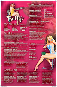 Betty's Menu