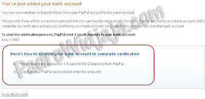 langkah verifikasi paypal terakhir