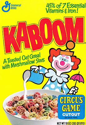 Kaboom cereal box