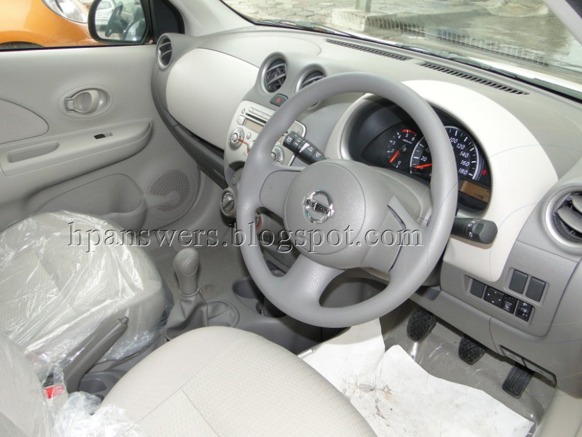 The above picture is the interior view of Nissan Micra Diesel XV variant