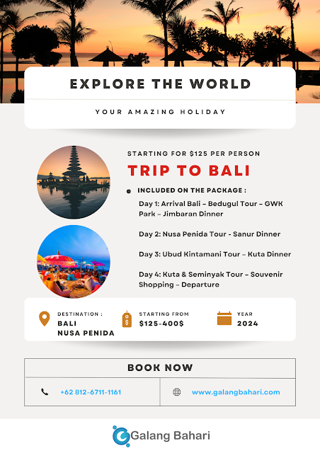 Bali Tour 4D3N - May 2024 Travel Galang Bahari