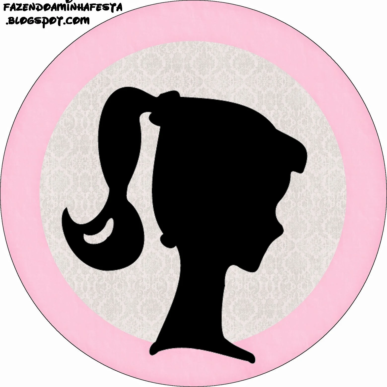 Barbie Silhouette Toppers or Free Printable Candy Bar Labels