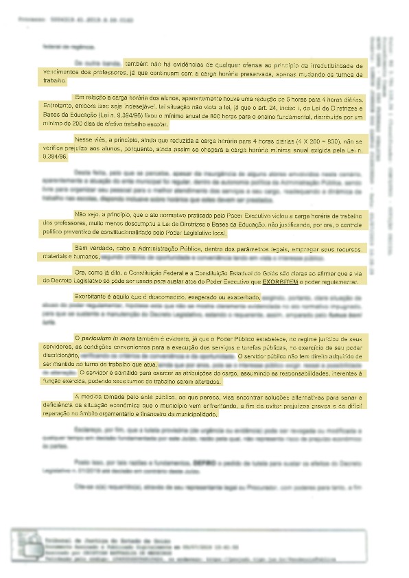 Decreto Legislativo inconstitucional em Novo Gama.