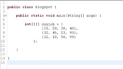 clearer 2d array java