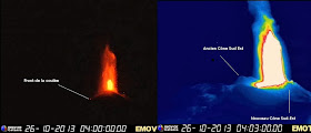 Fontaine de lave du volcan Etna, 26 octobre 2013