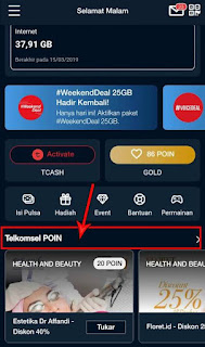 cara cek poin telkomsel melalui app mytelkomsel