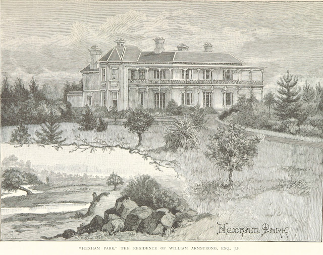 "Hexham Park" The Residence of William Armstrong, Esq., J.P.