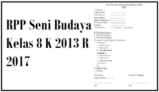 RPP Seni Budaya Kelas 8 K13 R 2017