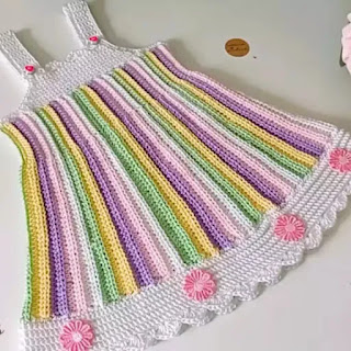 Tutorial de Vestido de Bebé a Crochet