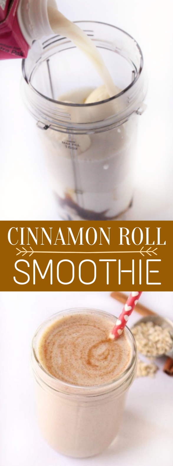 Cinnamon Roll Smoothie #drinks #breakfast
