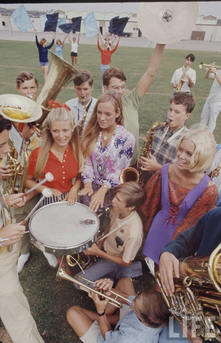 Life Magazine photoset of an American High School Campus in 1969