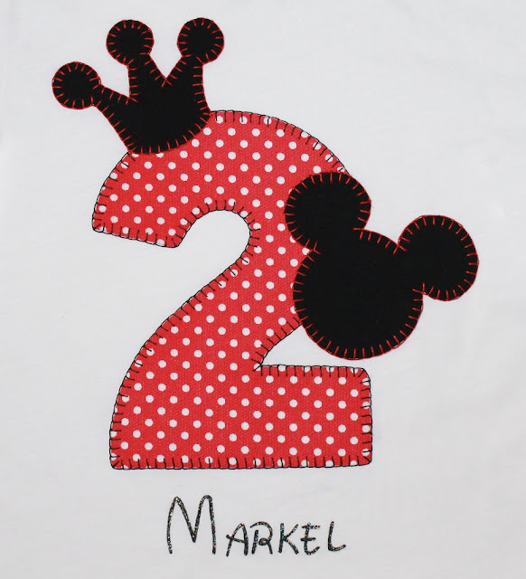 camiseta de cumpleaños mickey 2 años