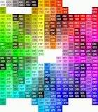 جميع أكواد و أسماء الألوان في لغة HTML 