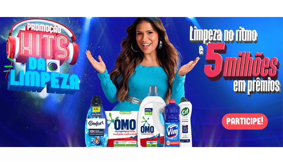 Promoção Hits da Limpeza Compre Omo e Comfort, concorra a 5 Milhões em Prêmios e Receba o Reembolso de Comfort