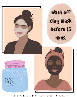 Clay mask to minimize pores