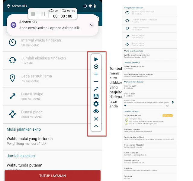 menu melayang auto cliccer buat android