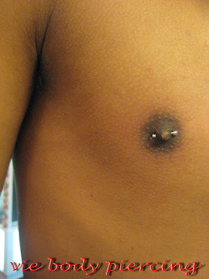 Nipple piercing