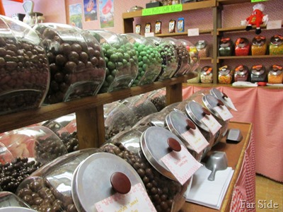Inside the candy store