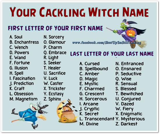 What Is Your Cackling Witch Name 