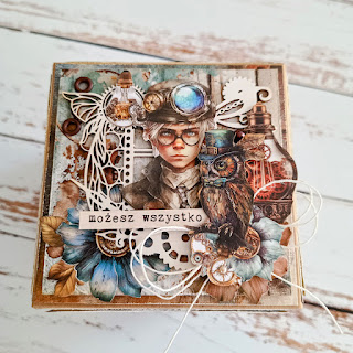 Steampunk box z mini albumikiem 