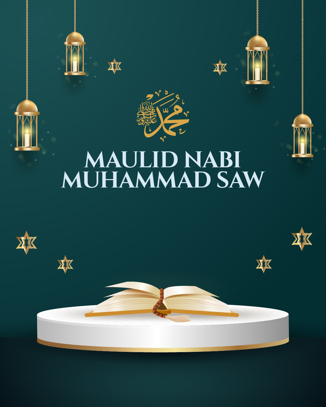 Kumpulan Poster Ucapan Maulid Nabi Muhammad SAW