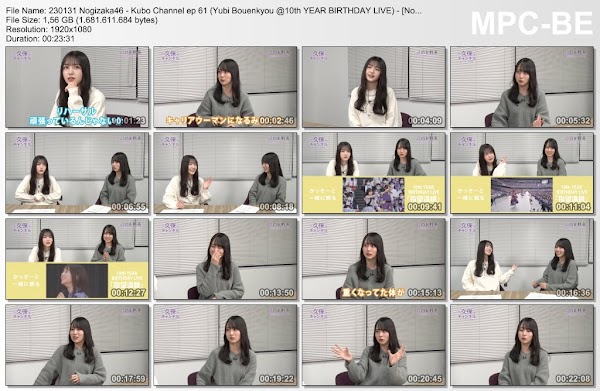 230131 Nogizaka46 - Kubo Channel ep 61 (Yubi Bouenkyou @10th YEAR BIRTHDAY LIVE) - [Nogidoga]