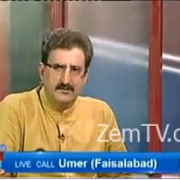 Nusrat Javed  received shocked From Caler on Live Show- Video 