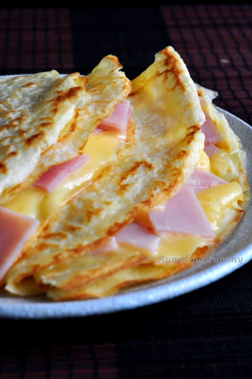 Rumbling Tummy: French Crepe (Ham and Cheese)