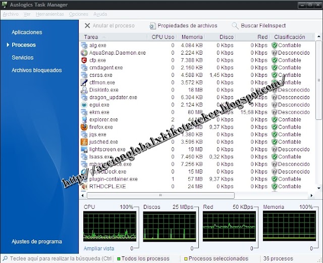 Auslogics Task Manager v2.2.1.0 + Portable [Herramienta de diagnóstico y control de procesos en Windows][Freakshare]