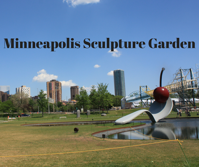 Wandering through sculptures at the Minneapolis Sculpture Garden