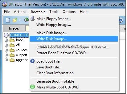 Burn ISO to Create Bootable USB