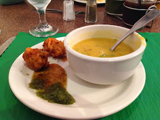 Lentil Soup & Pakoras