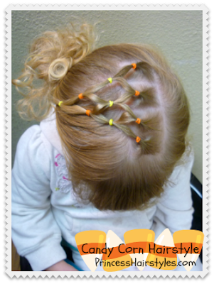 Candy Corn Elastic Hairstyle