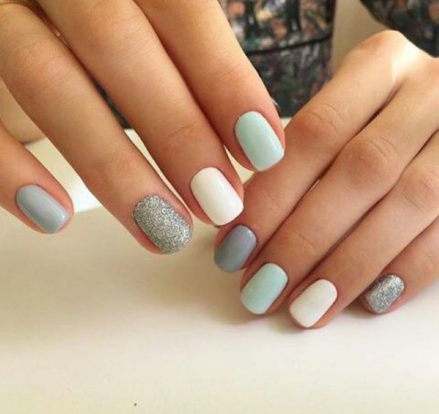 Simple Nail Art Designs In Multiple Colors #39