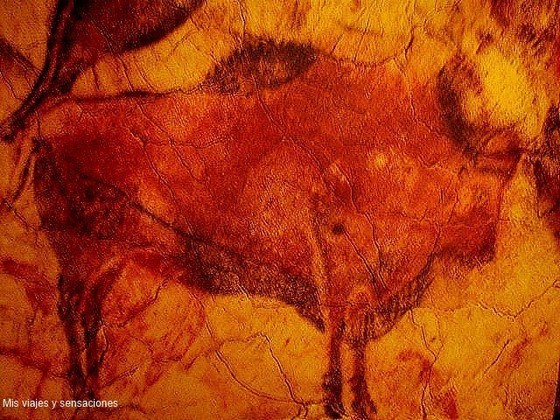 Bisonte, cueva de Altamira, Parque de la Prehistoria, Asturias