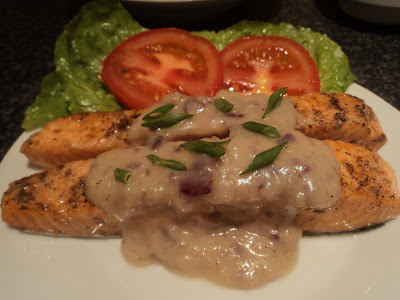 Simply Mama ♥: Grill Salmon With White Sauce