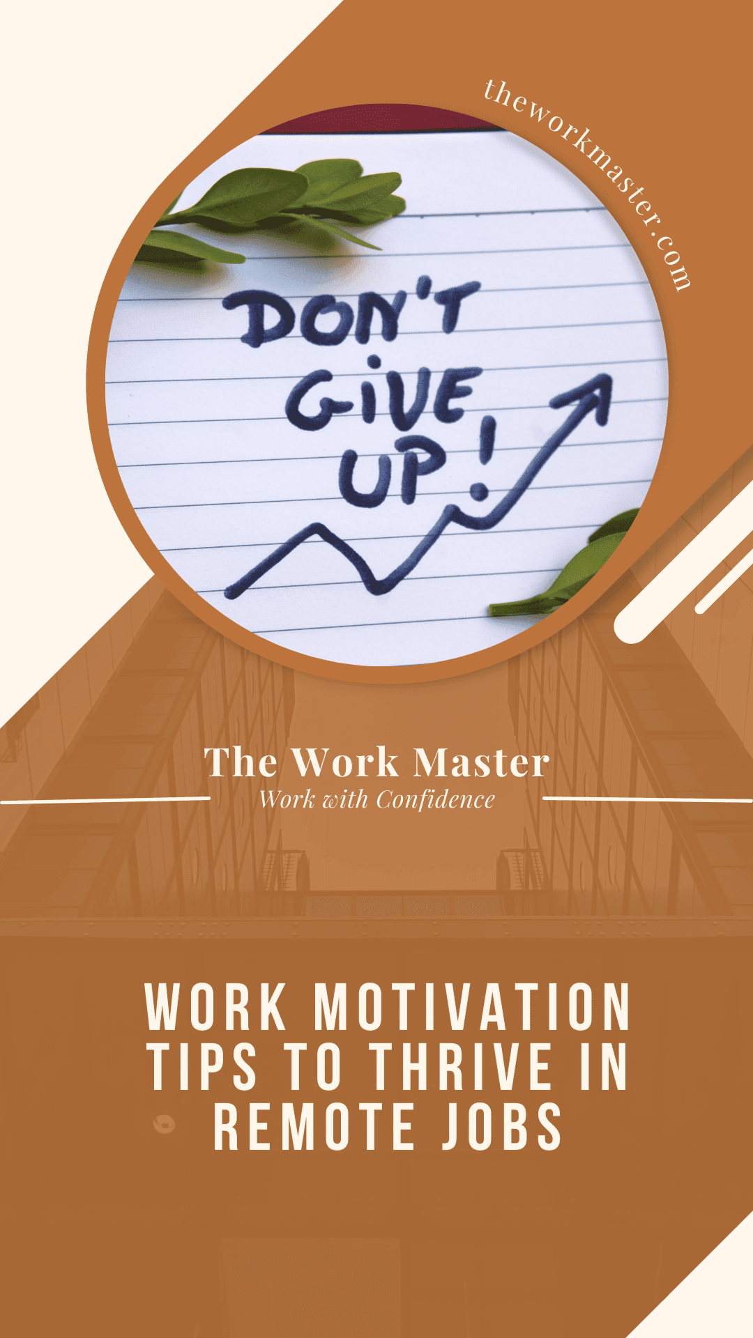 a pin about work motivation tips to thrive in remote jobs