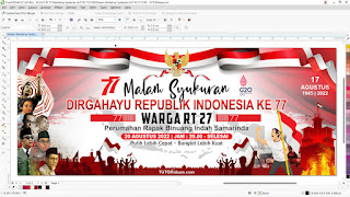 Desain Backdrop HUT RI 77 CDR