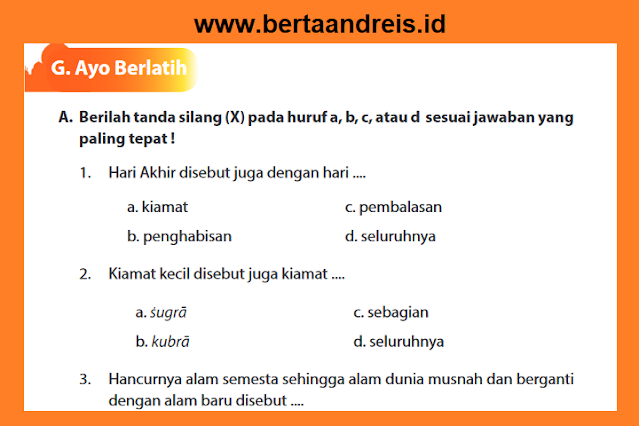 Kunci Jawaban PAI Kelas 9 Halaman 22 - 24 Ayo Berlatih