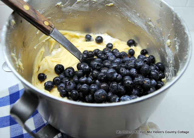 Old Fashioned Blueberry Pound Cake at Miz Helen's Country Cottage