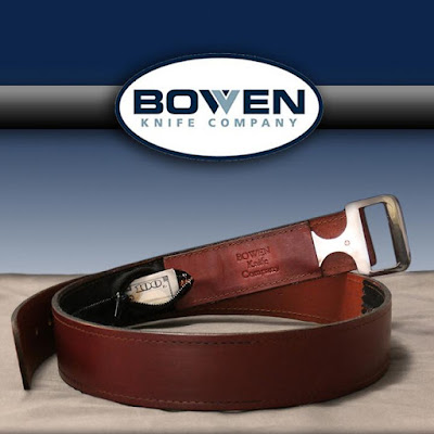 Wide Brown Money Belt