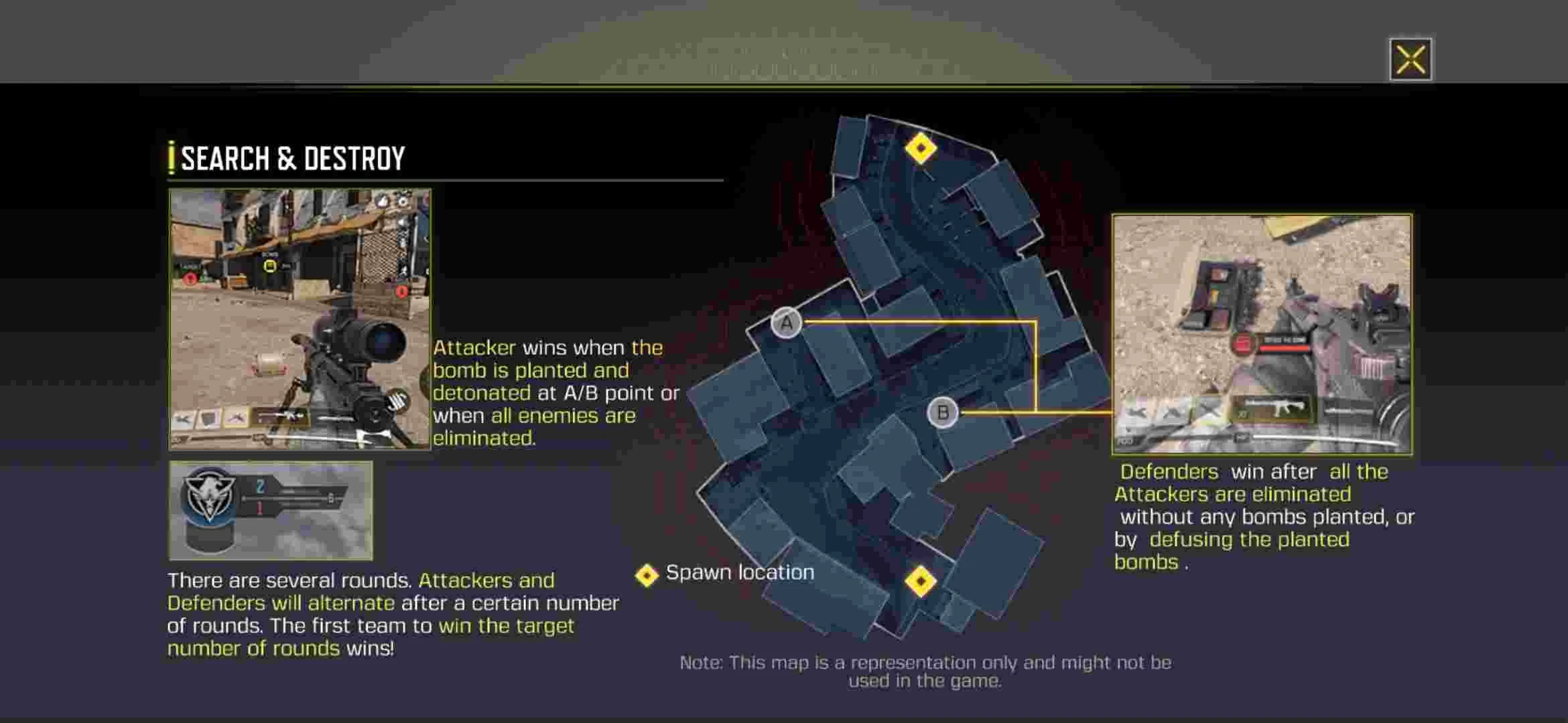 Basic information about Search and destroy mode in codm