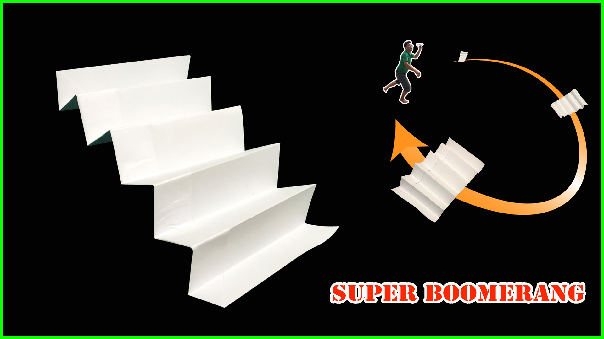 Siêu máy bay Boomerang bằng giấy - How to make a Super Paper Boomerang Airplane