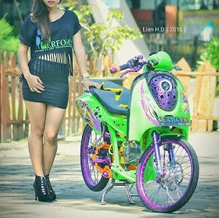 modifikasi honda scoopy drag terbaru