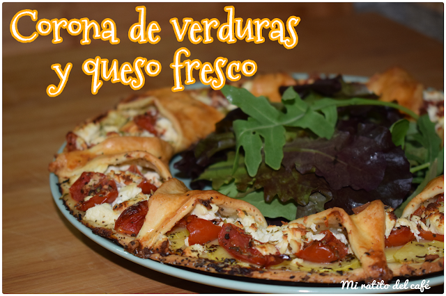 Corona de verduras y queso fresco