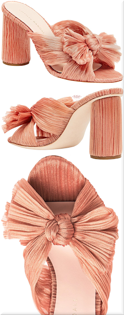 ♦Loeffler Randall pink knotted Penny mules #shoes #pink #pantone #brilliantluxury