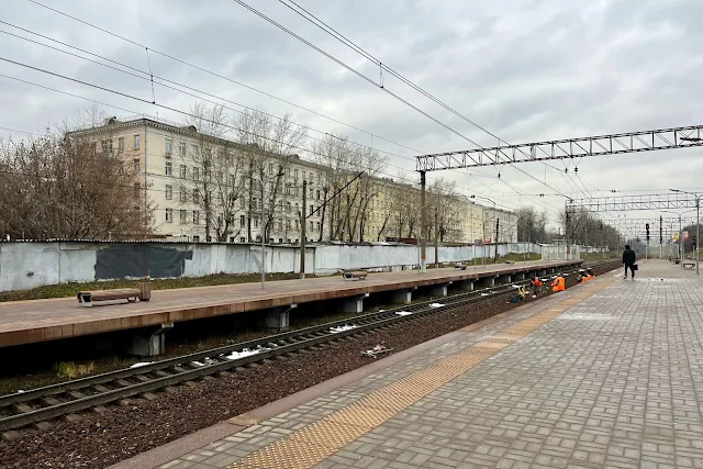 железнодорожная станция Варшавская, Варшавское шоссе, дворы, бывшие жилые дома 1950-1951 годов постройки