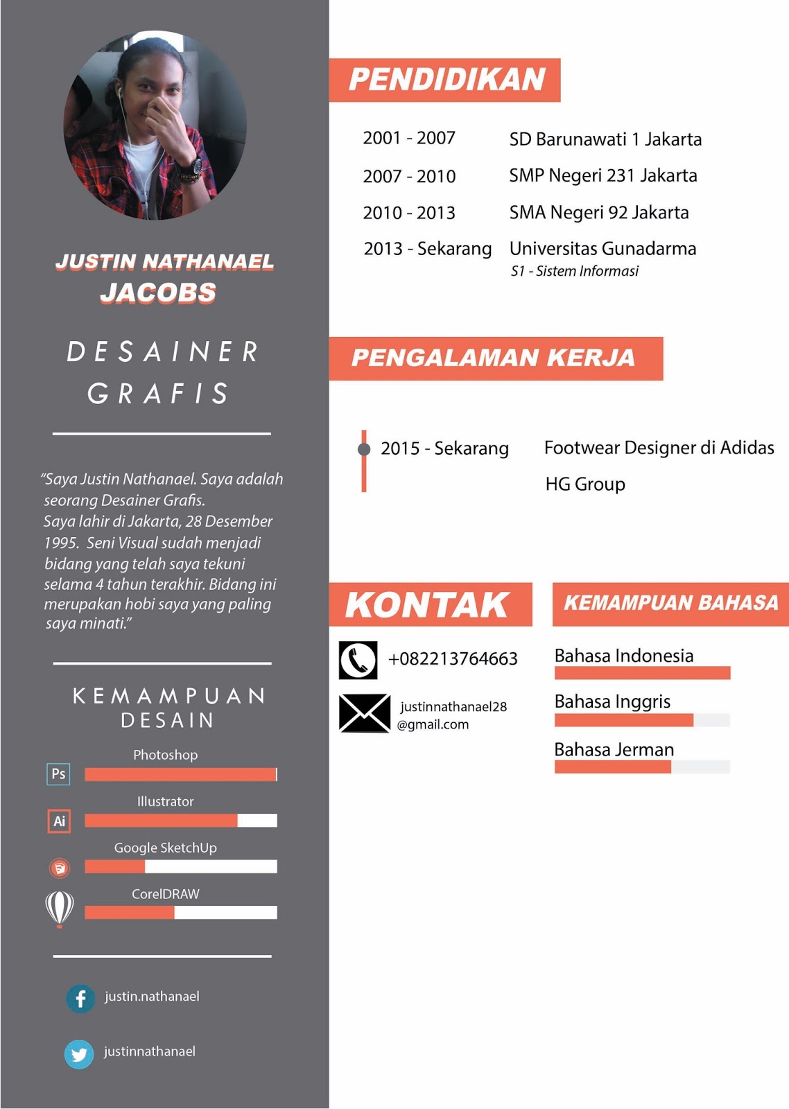 Few Weird Things: Contoh CV (Curriculum Vitae)